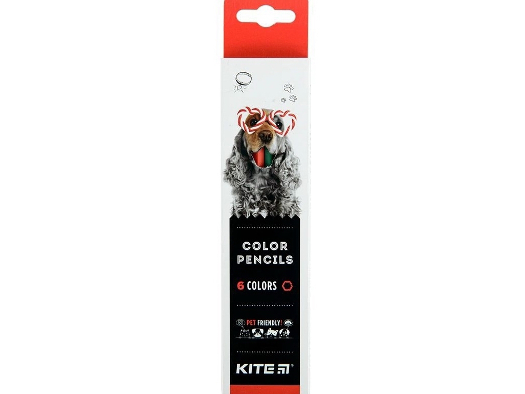 Карандаши цветные Dogs 6 шт, Kite