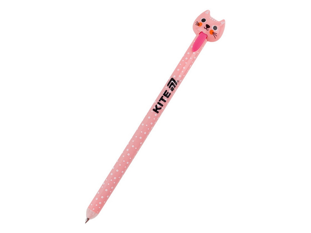 Ручка гелева автоматична "пиши-стирай" Kite Cats K25-027, 0,5 мм, (ціна за 1шт.)