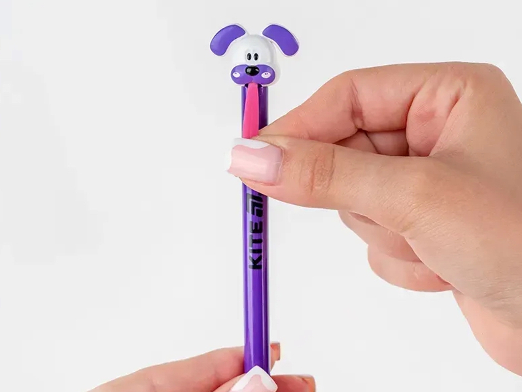 Ручка кулькова автоматична Kite Little puppy K25-028-2, синя