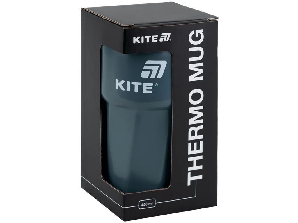 Термокружка сіра 450мл, Kite