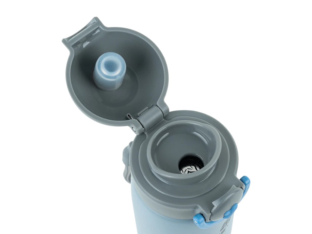 Термос з кнопкою Kite K25-1221-3 430 мл сірий, з поїльником, Kite