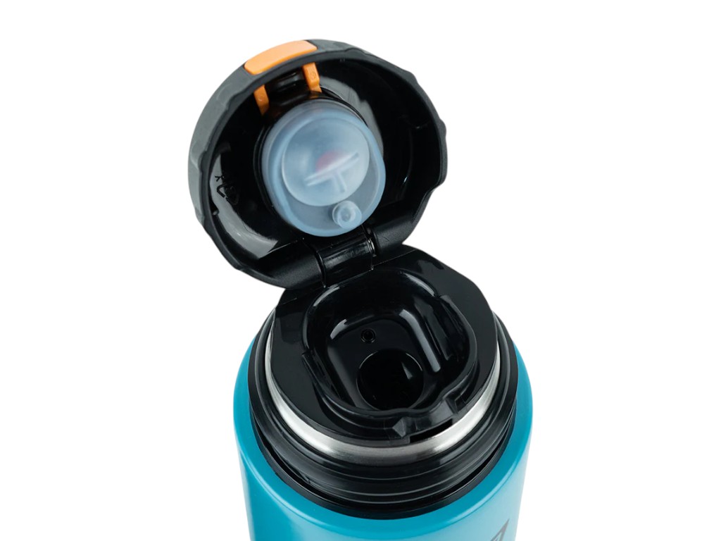 Термос Kite K25-1222-1 500 мл темно-бирюзовый, с крышкой-чашкой и поильником, Kite
