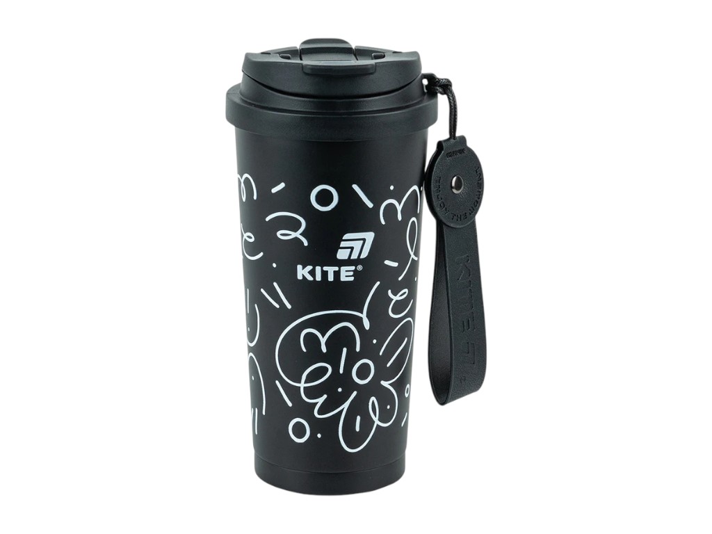 Термокружка з трубочкою Kite K25-1226-1 550 мл, з клапанами, Kite