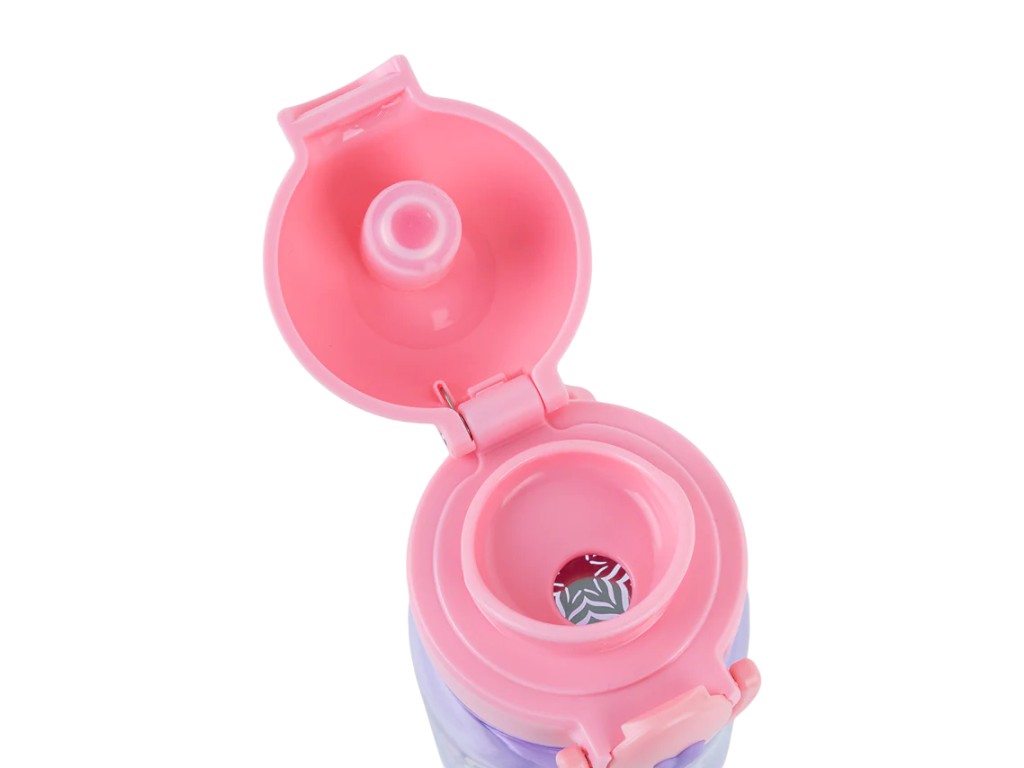 Бутылка для воды детская Cats Kite K25-1235-1, 360 мл, фиолетовая, с сеточкой-фильтром, Kite