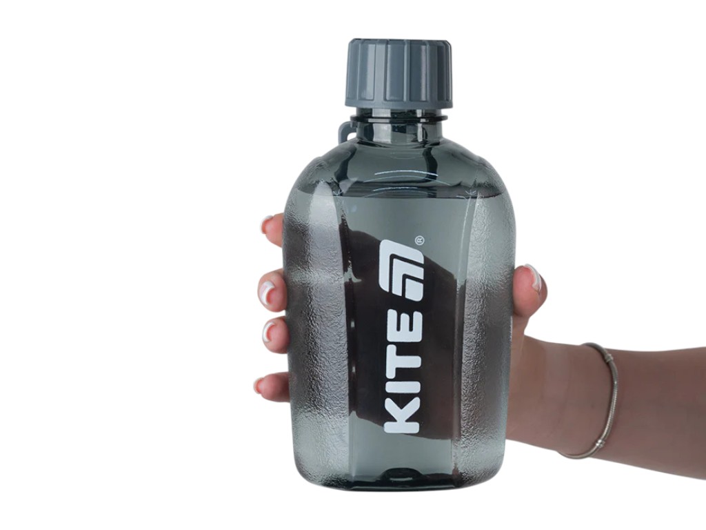 Бутылка для воды K25-1240-1, 650 мл, серая, Kite
