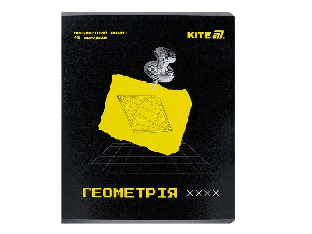 Тетрадь предметная Геометрия Techno K25-240-1 A5, 48 листов, клетка (цена за 1шт), Kite