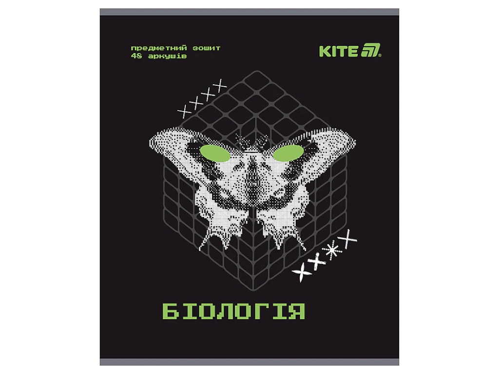 Зошит предметний Біологія Techno K25-240-7 A5, 48 аркушів, клітинка (ціна за 1шт)  Kite