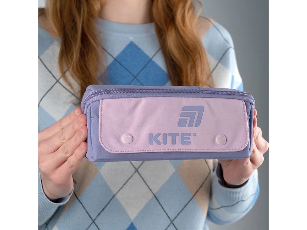 Пенал фиолетово-розовый, Kite