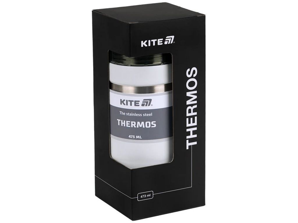 Термос білий 473мл, Kite