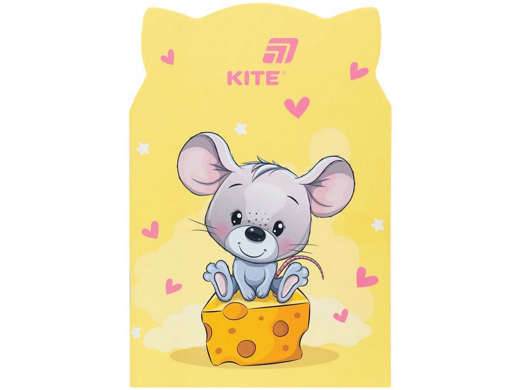 Блокнот у м'якій обкладинці, 48 аркушів, Cheese Mouse, Kite
