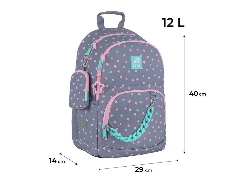 Рюкзак шкільний Kawaii Stars, Kite