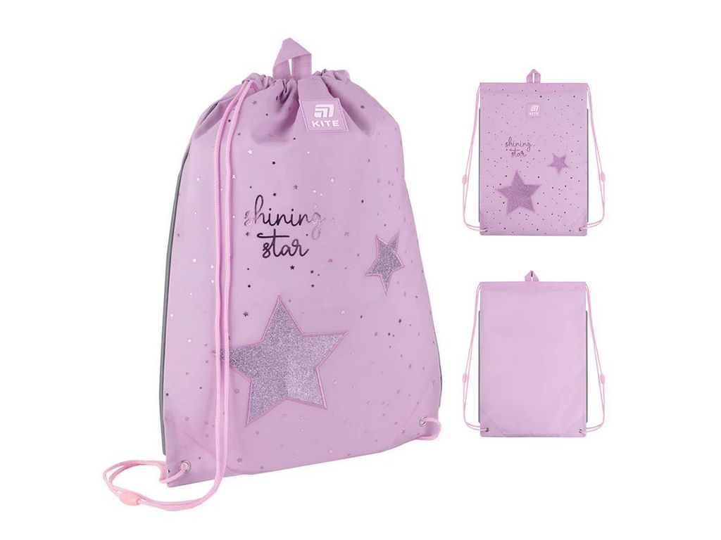 Сумка для обуви со шнурками Shining Star K25-600M-11, 46×33 см, затяжка шнурком, Kite