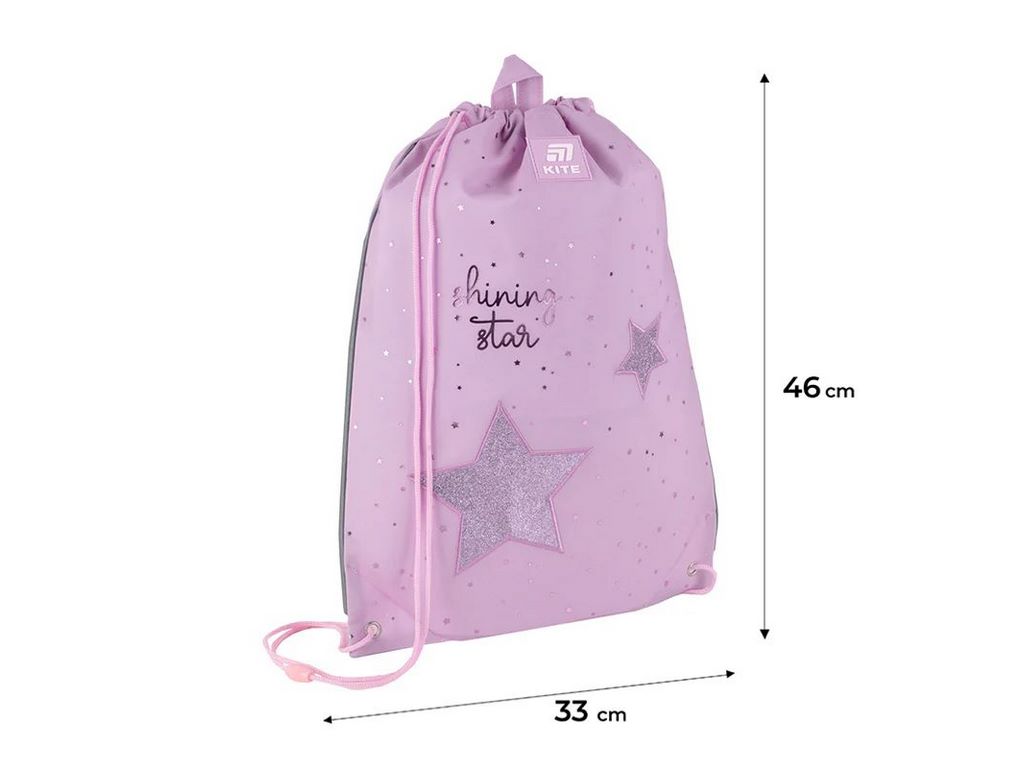 Сумка для обуви со шнурками Shining Star K25-600M-11, 46×33 см, затяжка шнурком, Kite