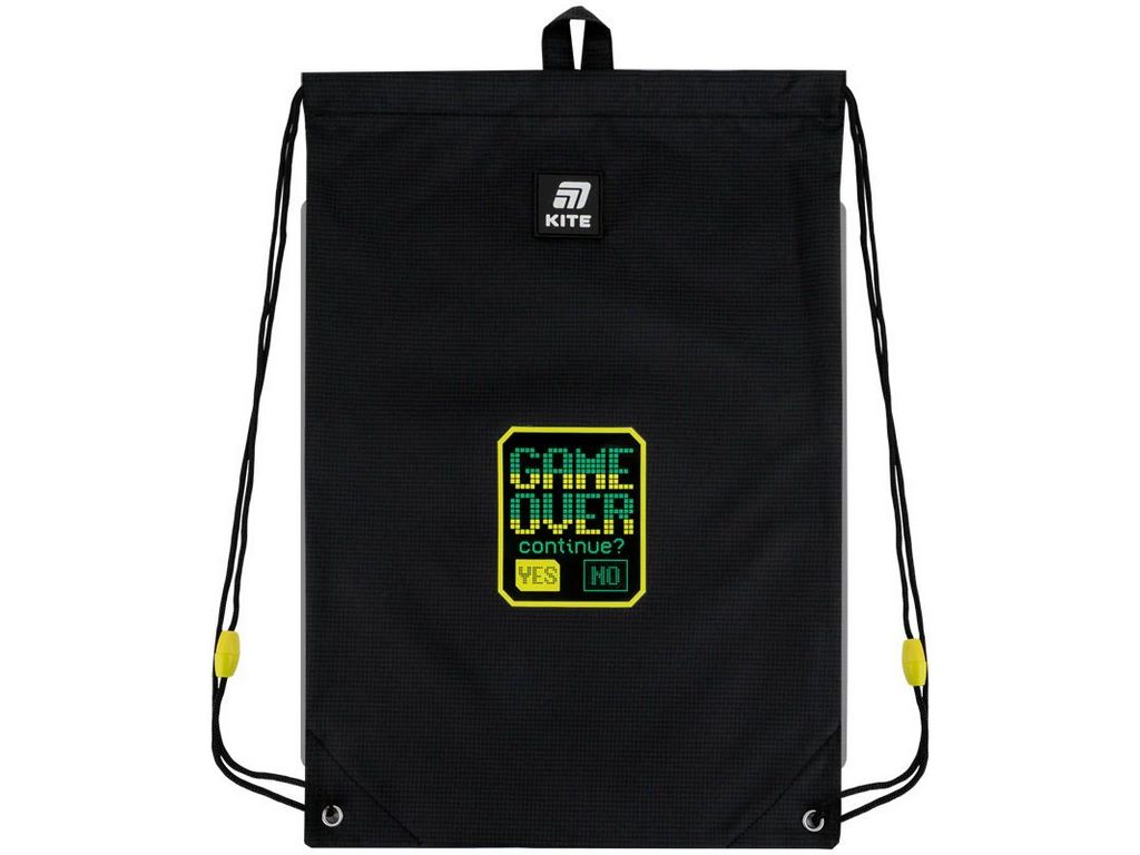 Сумка для обуви со шнурками Game Over K25-600M-16, 46×33 см, затяжка шнурком, Kite