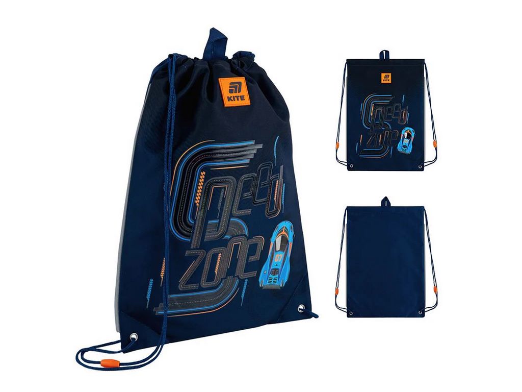 Сумка для обуви со шнурками Speed Zone K25-600M-4, 46×33 см, затяжка шнурком, Kite