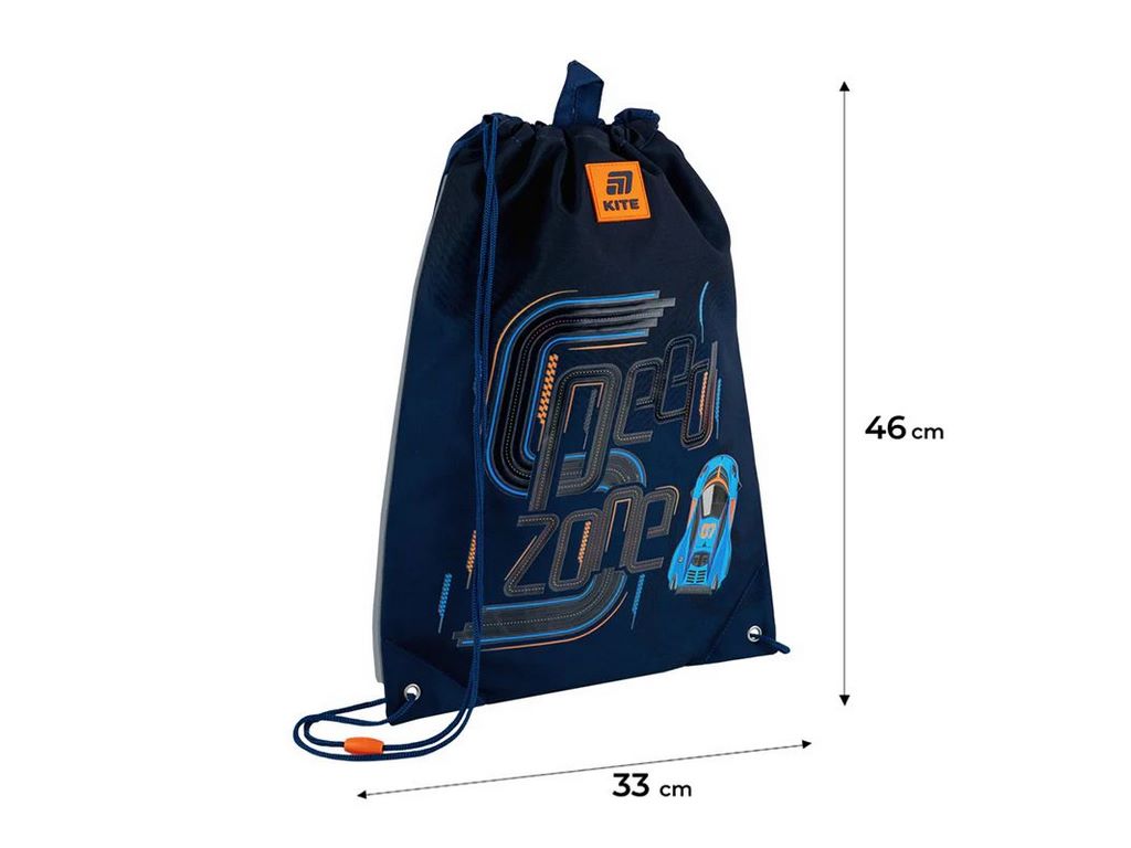 Сумка для обуви со шнурками Speed Zone K25-600M-4, 46×33 см, затяжка шнурком, Kite