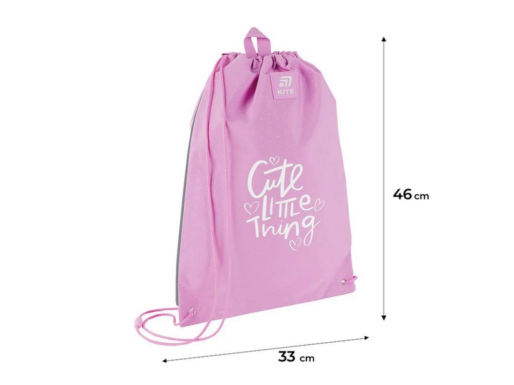 Сумка для обуви со шнурками Cute K25-600M-7, 46×33 см, затяжка шнурком, Kite