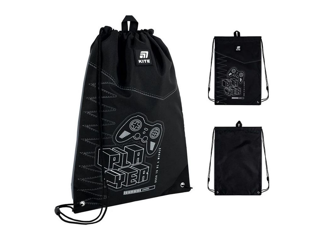 Сумка для обуви со шнурками Player K25-600M-8, 46×33 см, затяжка шнурком, Kite
