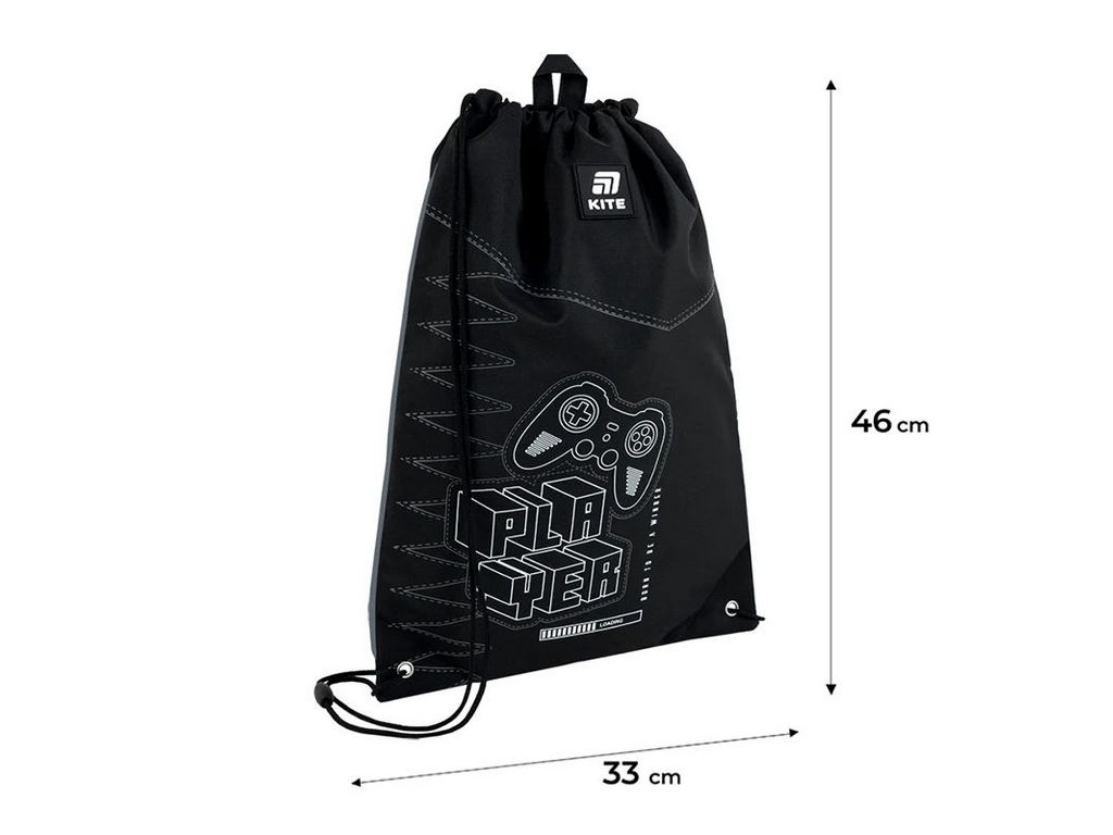Сумка для обуви со шнурками Player K25-600M-8, 46×33 см, затяжка шнурком, Kite
