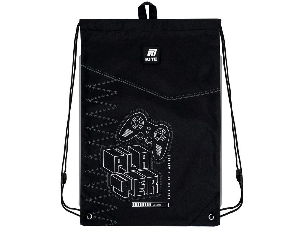 Сумка для обуви со шнурками Player K25-600M-8, 46×33 см, затяжка шнурком, Kite
