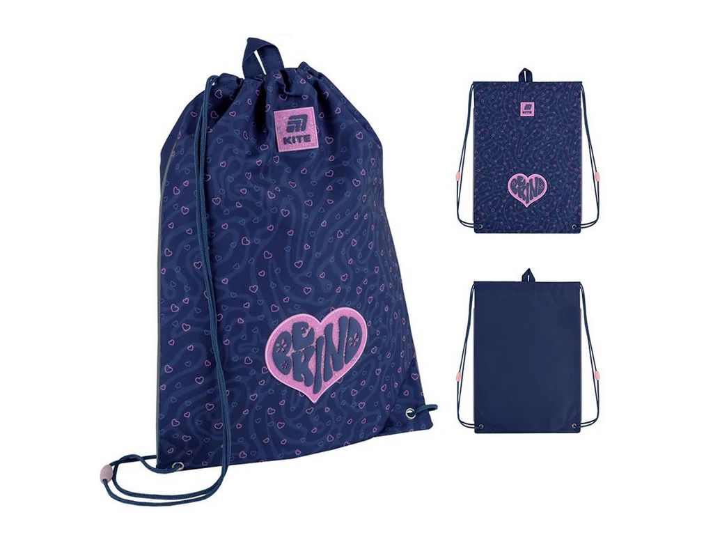 Сумка для обуви со шнурками Be Kind K25-600M-9, 46×33 см, затяжка шнурком, Kite