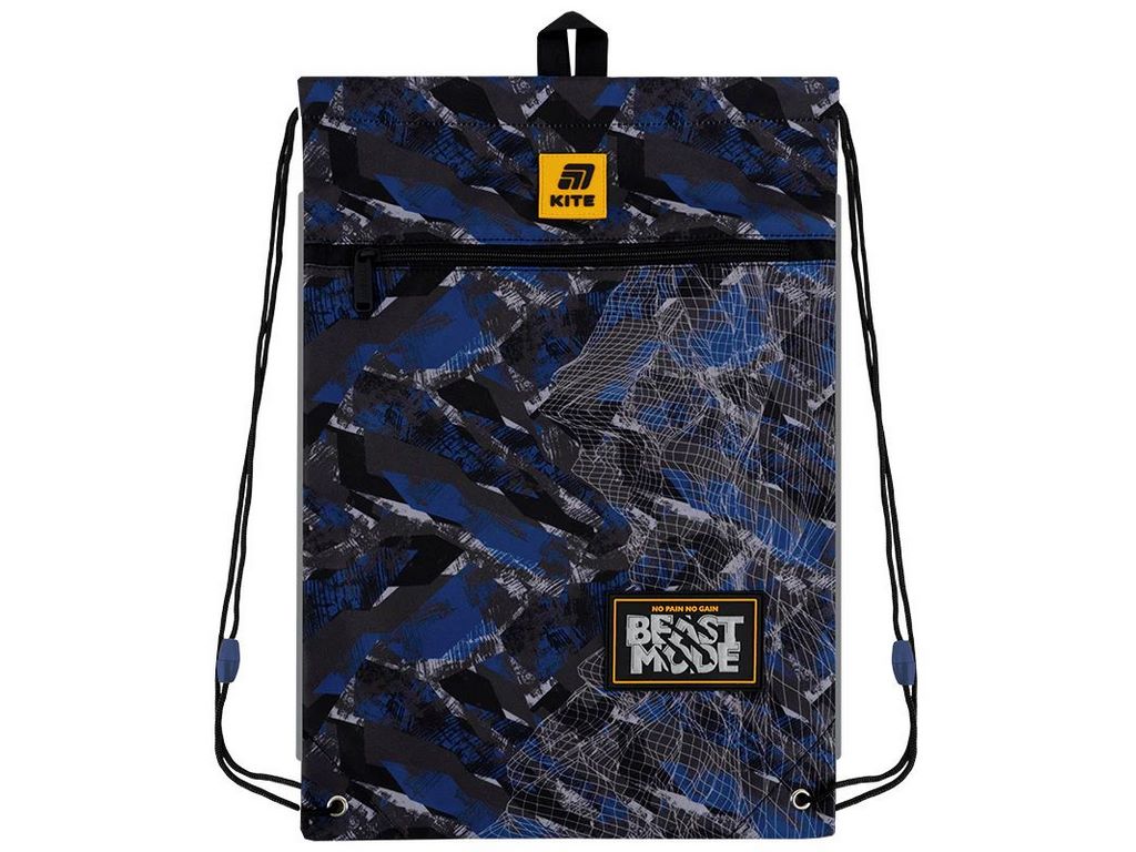 Сумка для обуви со шнурками Beast Mode K25-601M-10, 46×33 см, затяжка шнурком, Kite