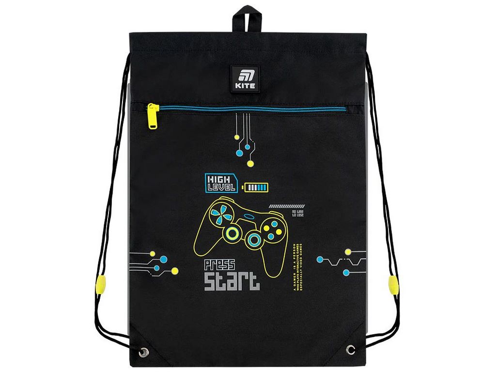 Сумка для обуви со шнурками Good Game K25-601M-16, 46×33 см, затяжка шнурком, Kite