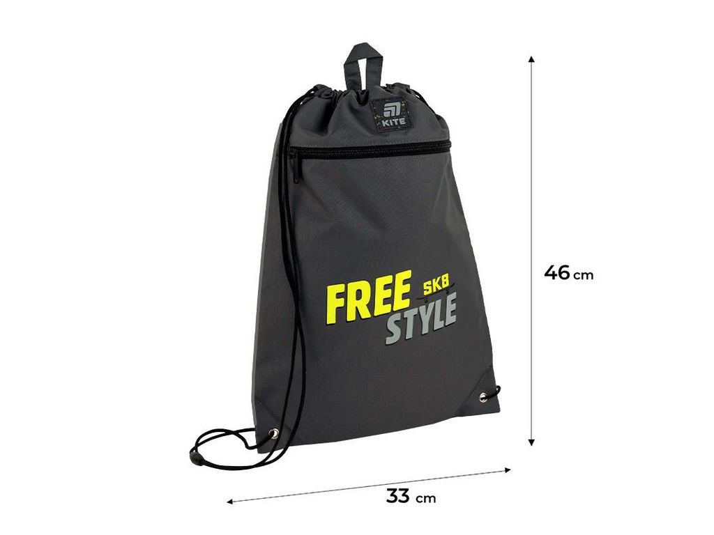Сумка для обуви со шнурками Free Style K25-601M-20, 46×33 см, затяжка шнурком, Kite