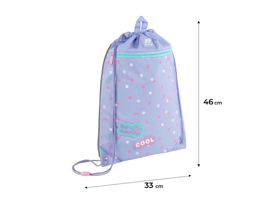 Сумка для обуви со шнурками Cool K25-601M-21, 46×33 см, затяжка шнурком, Kite