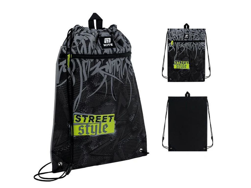 Сумка для обуви со шнурками Street Style K25-601M-6, 46×33 см, затяжка шнурком, Kite