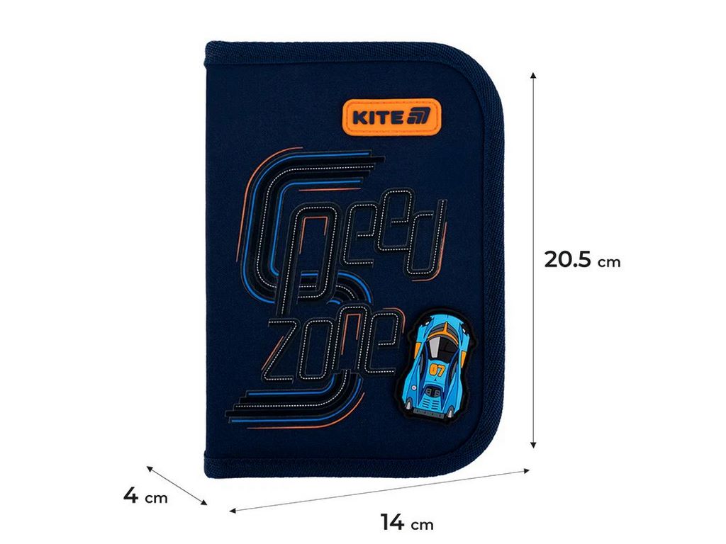 Пенал без наполнения Speed ​​Zone, Kite