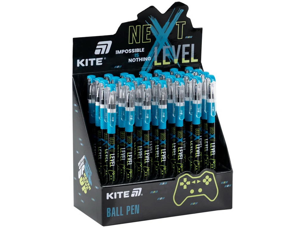 Ручка кулькова Kite Next Level K26-032-2, синя, 0,5 мм