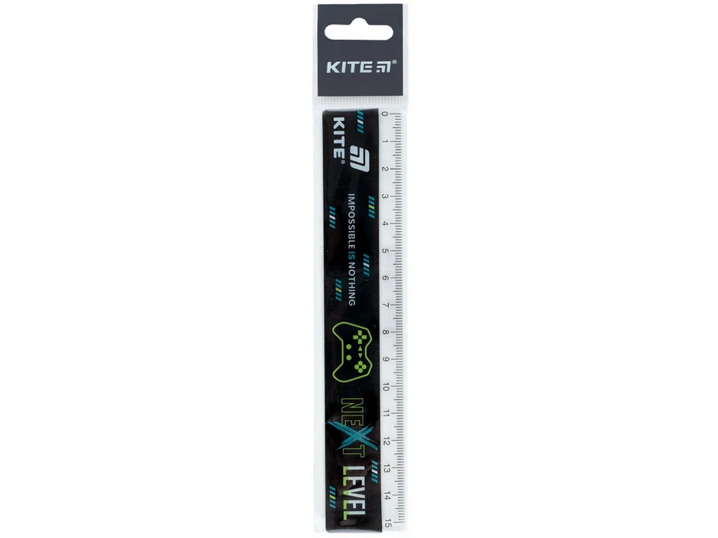 Лінійка пластикова Kite Next Level K26-090-2, 15 см