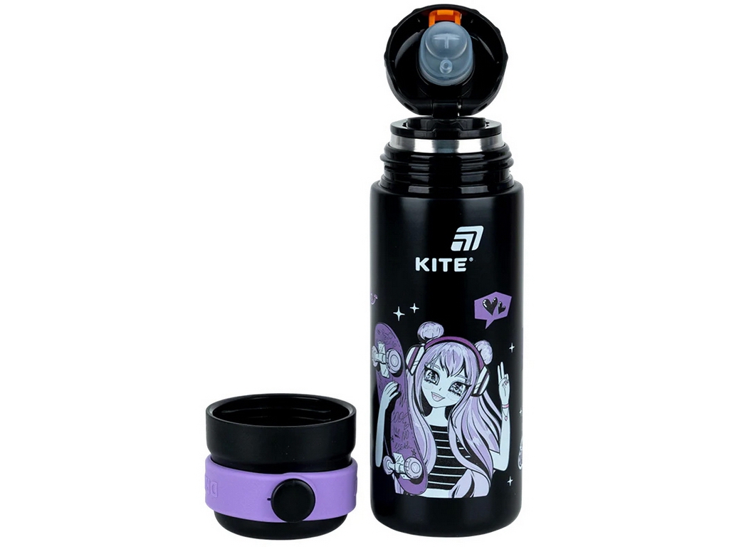 Дитячий термос Kite Anime Dream, 500 мл, з нержавіючої сталі, з поїльником, Kite