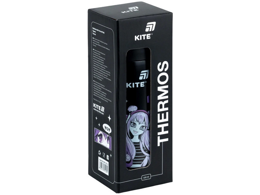 Дитячий термос Kite Anime Dream, 500 мл, з нержавіючої сталі, з поїльником, Kite