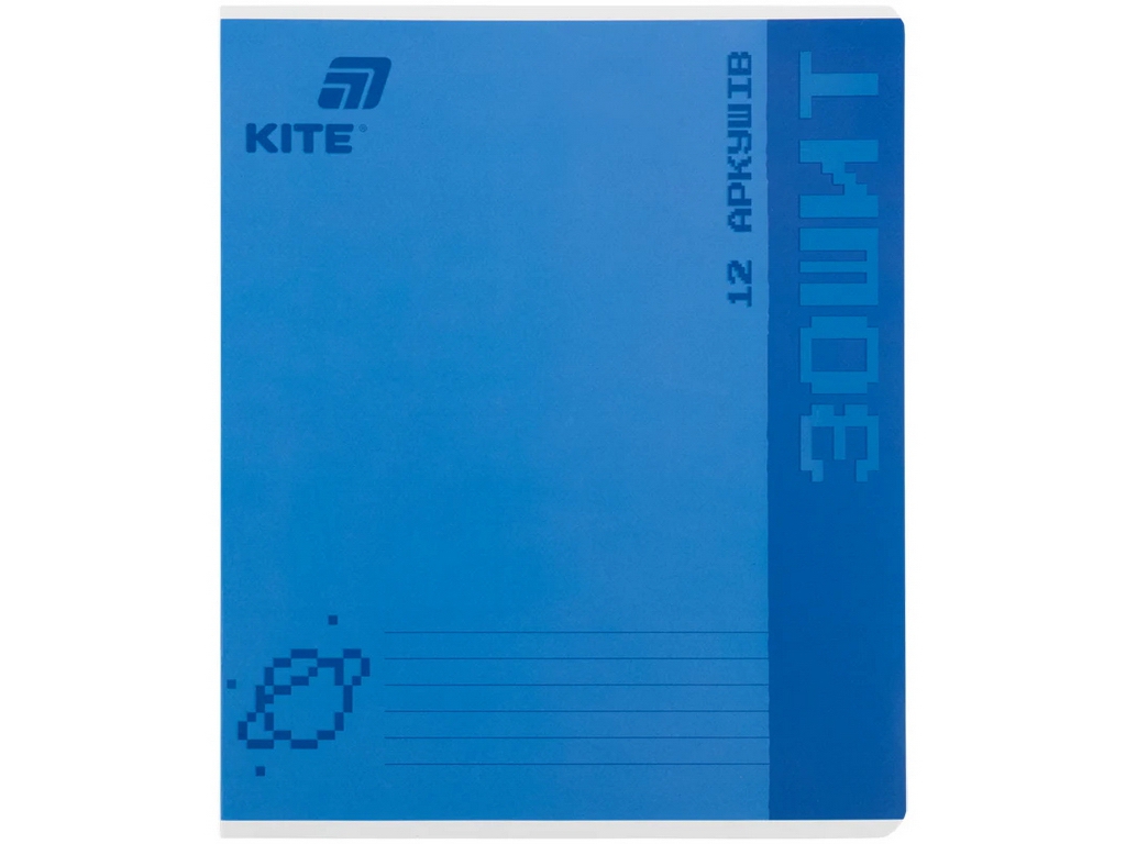 Зошит шкільний Kite One Color, 12 аркушів, клітинка, 5 видів (ціна за 1шт), Kite