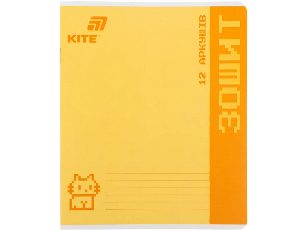 Зошит шкільний Kite One Color, 12 аркушів, клітинка, 5 видів (ціна за 1шт), Kite