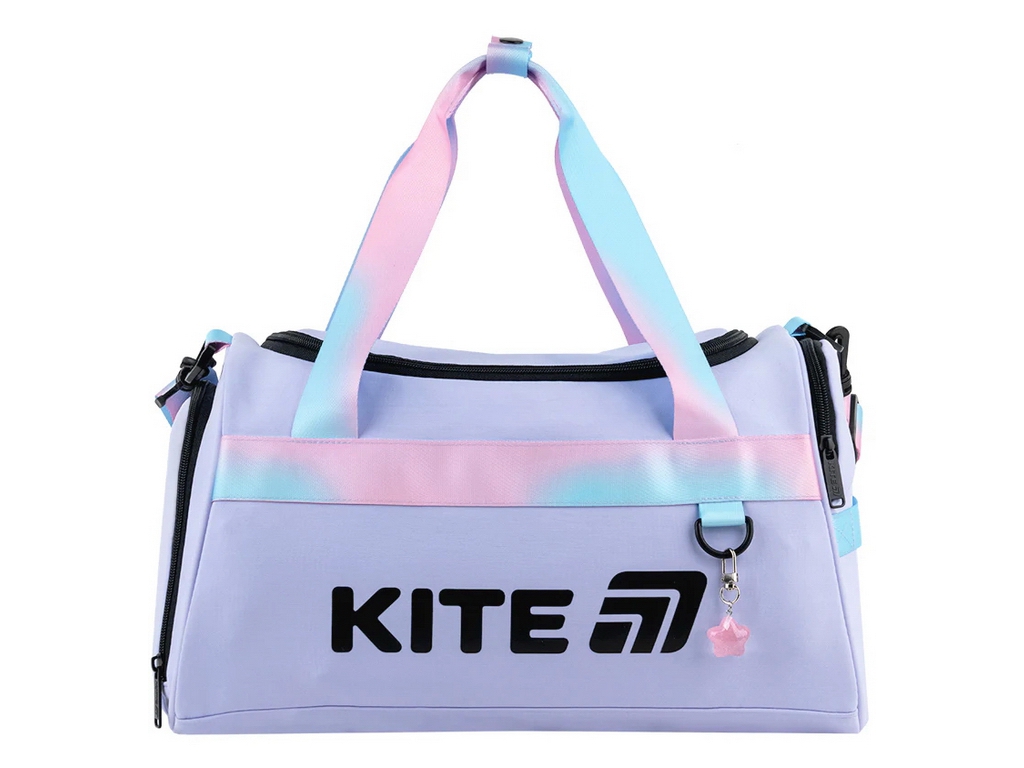 Сумка спортивная школьная Shine On K26-2505-1, 20x41x24 см, отделение для обуви, Kite