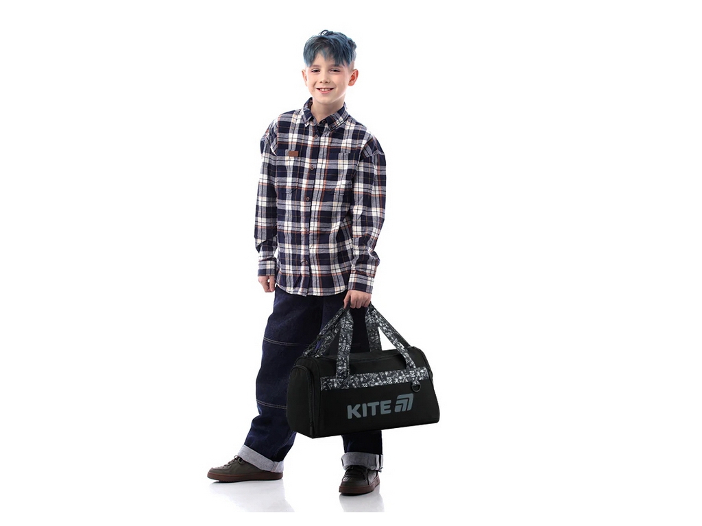 Сумка спортивная школьная No Rules K26-2505-2, 20x41x24 см, отделение для обуви, Kite