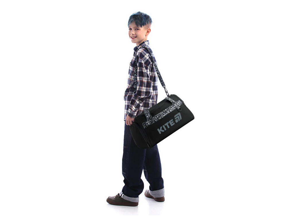 Сумка спортивная школьная No Rules K26-2505-2, 20x41x24 см, отделение для обуви, Kite