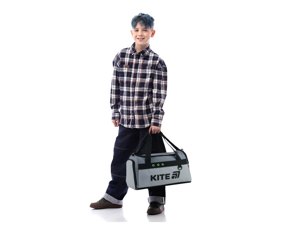Сумка спортивна шкільна Urban K26-2505-3, 20x41x24 см, відділення для взуття, Kite