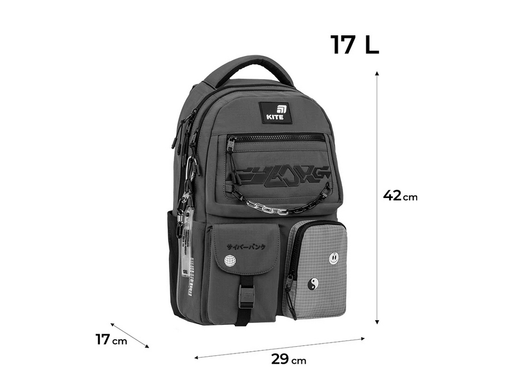 Рюкзак шкільний підлітковий Swarm Kite K26-2587M-4