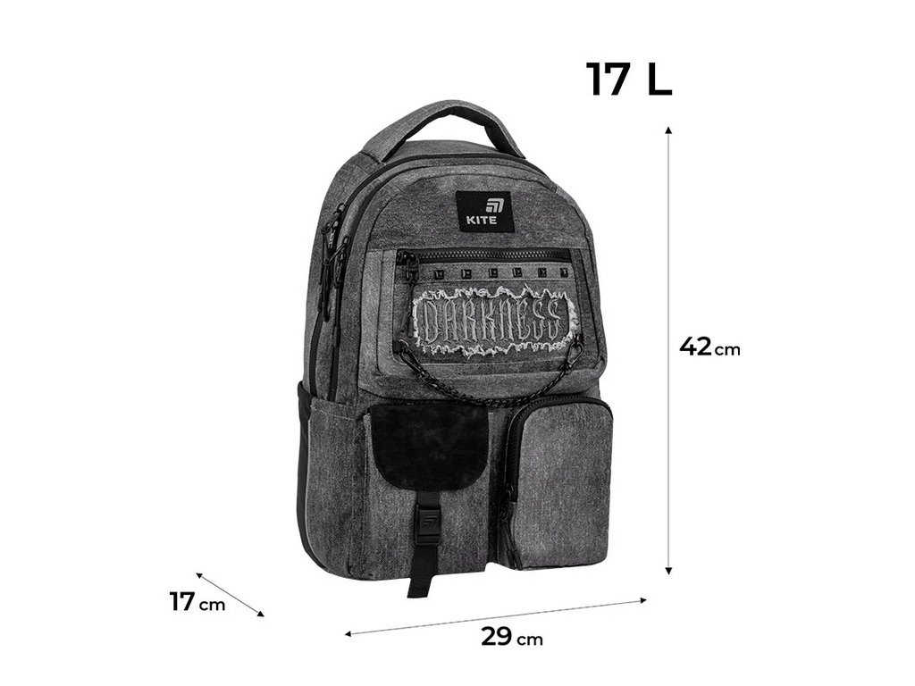 Рюкзак школьный подростковый Darkness Kite K26-2587M-5
