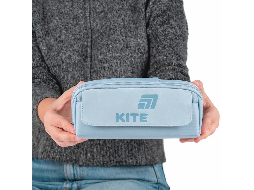 Пенал м’який з кишенями Kite K26-2702-2, 20 см, на блискавці, Kite