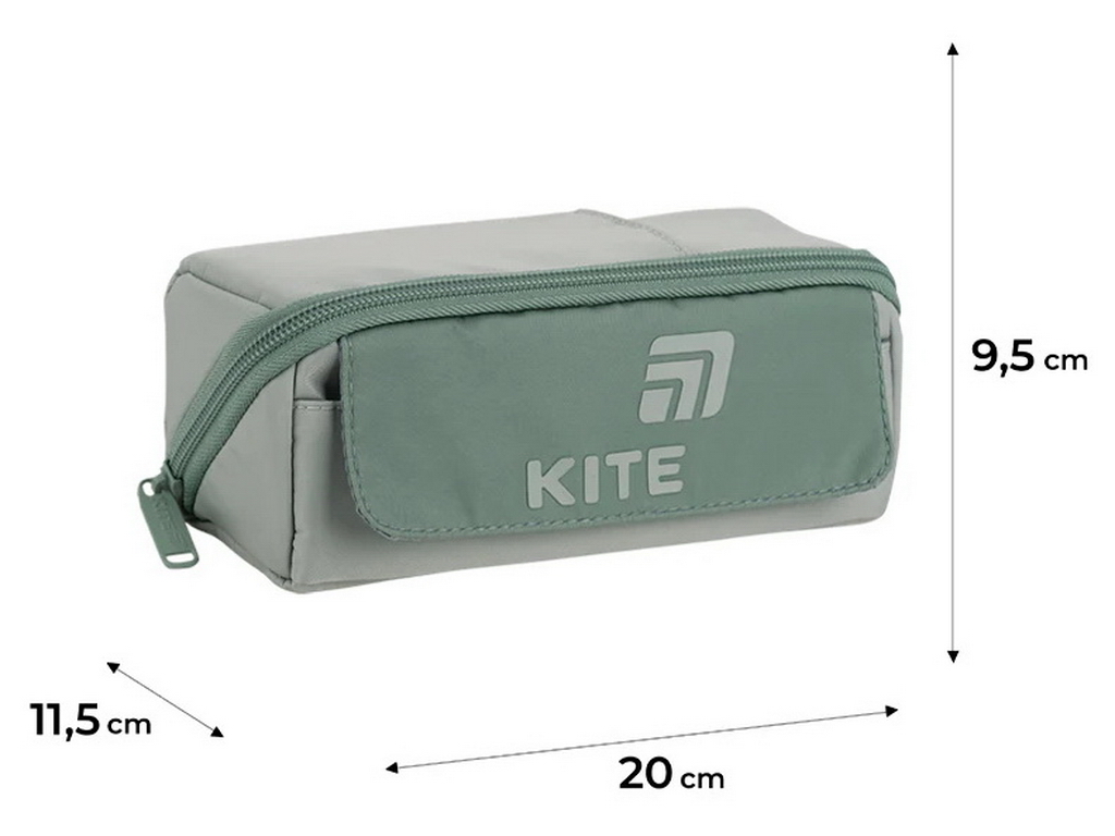 Пенал Kite на 1 відділення K26-2702-3, оливковий