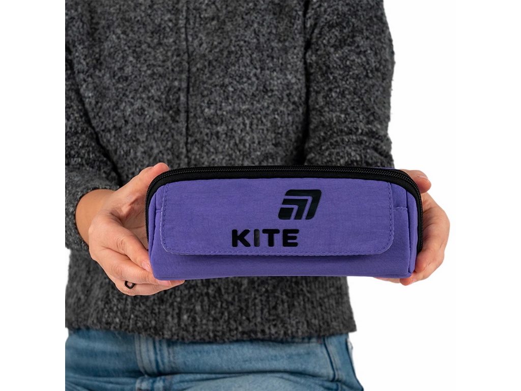 Пенал м’який з кишенями Kite K26-2702-4, 20 см, на блискавці, Kite
