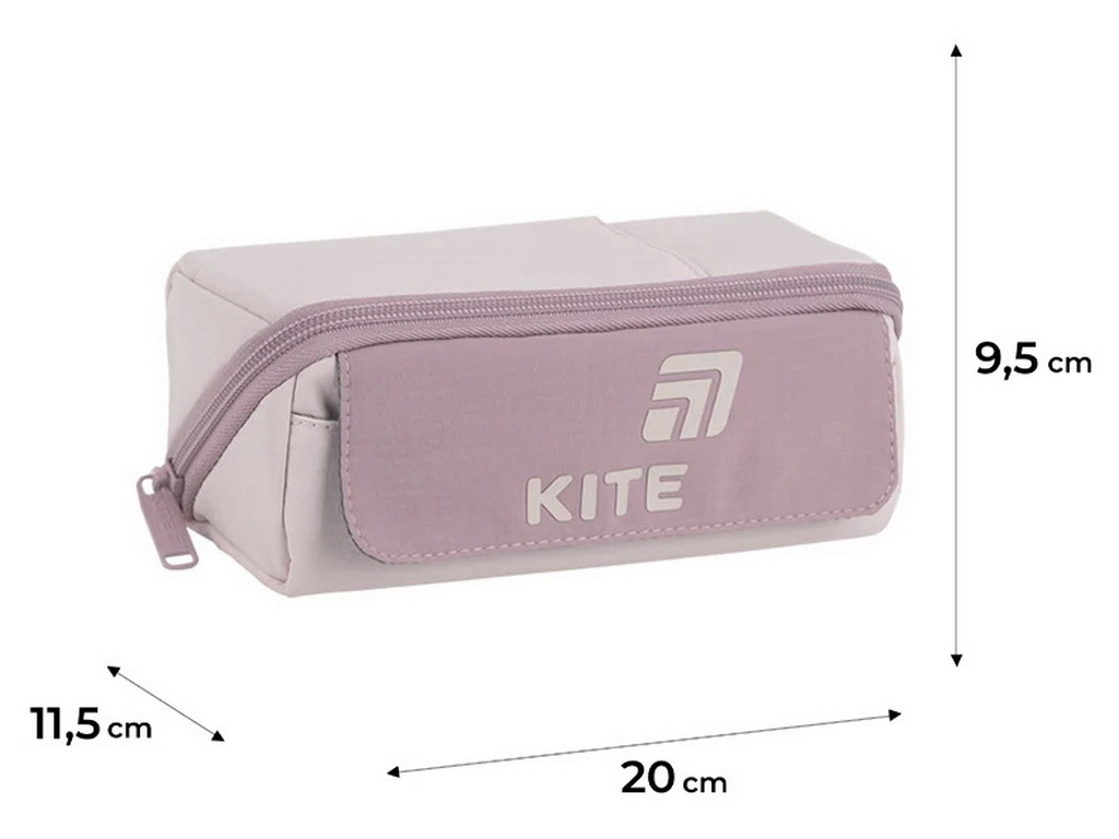 Пенал на 1 відділення Kite K26-2702-5, пудровий