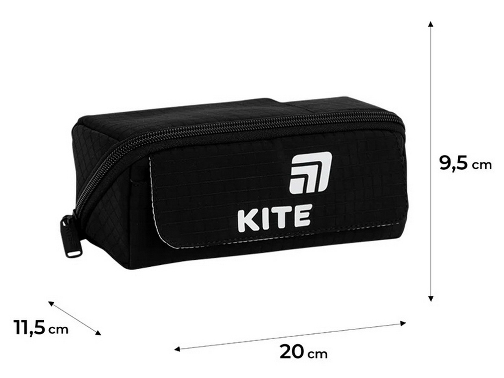 Пенал на 1 отделение Kite K26-2702-6, черный