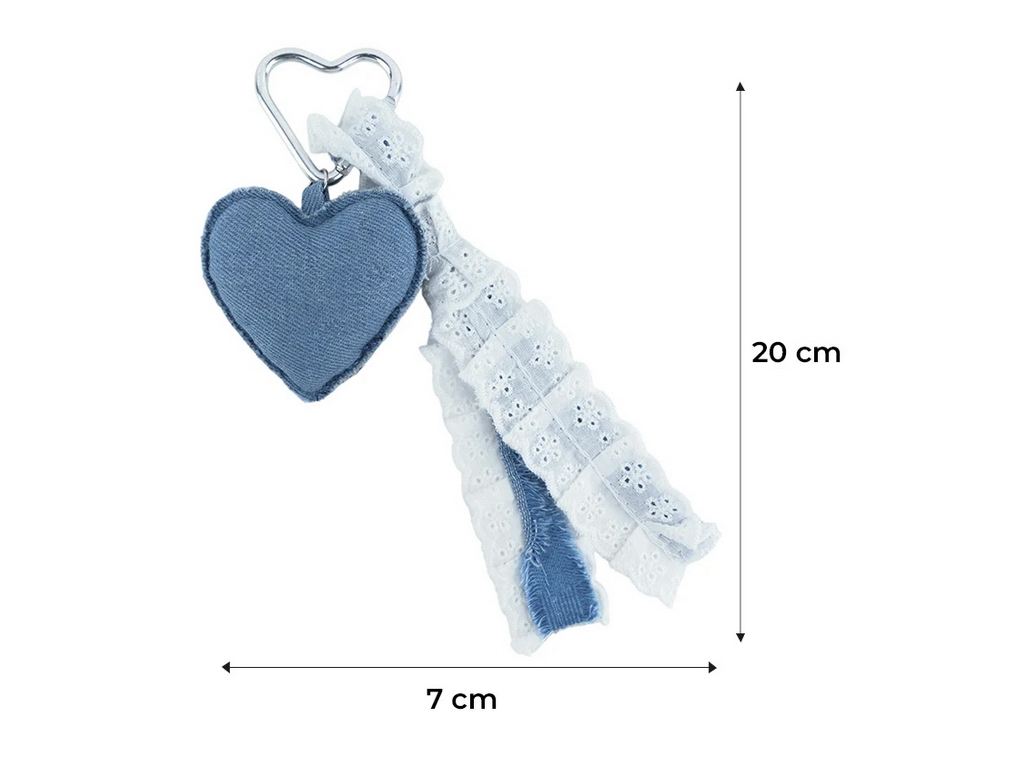 Брелок-підвіска Kite K263002-32 Серце з мереживними стрічками