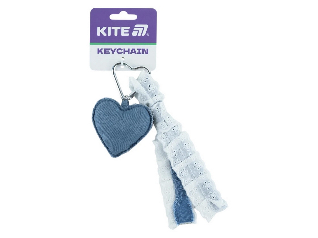 Брелок-підвіска Kite K263002-32 Серце з мереживними стрічками